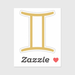Gemini Zodiac Sign Aufkleber