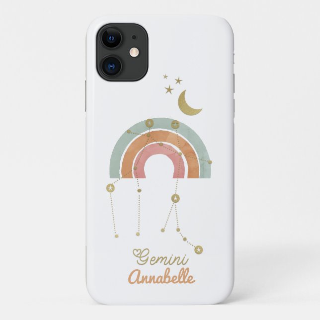 Gemini Zodiac Sign Case-Mate iPhone Hülle (Rückseite)