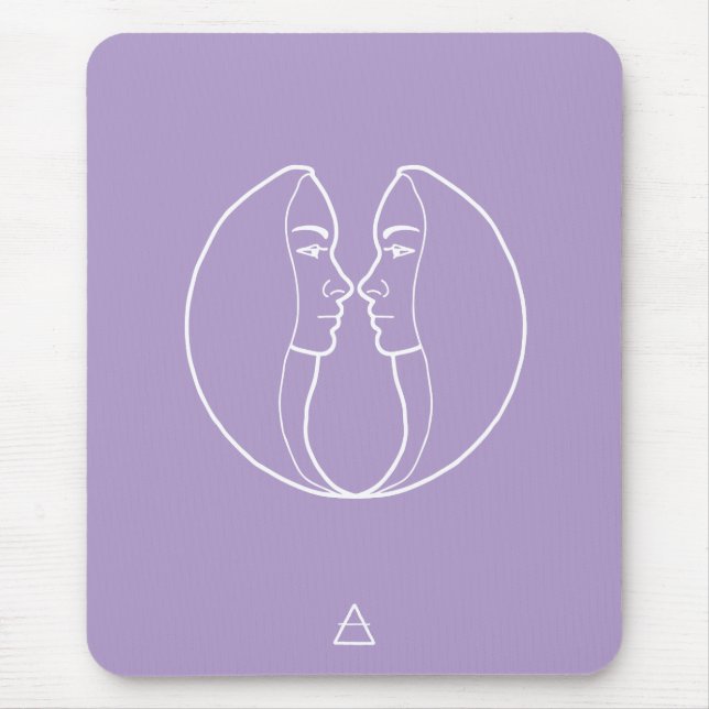 Gemini Zodiac Sign - Mousepad (Vorne)