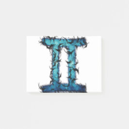 Gemini Zodiac Sign Post-it Klebezettel