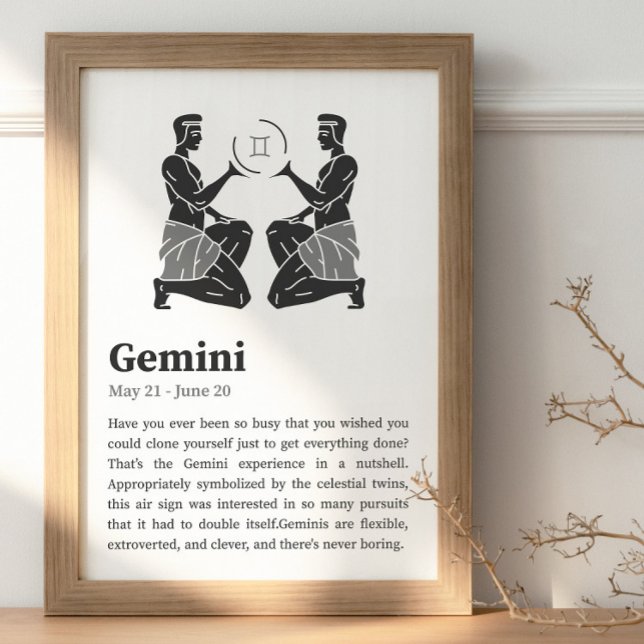 Gemini Zodiac Sign Poster (Von Creator hochgeladen)