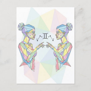 Gemini Zodiac Sign Postkarte