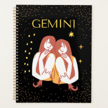 Gemini Zodiac Sign&Quote Modern Elegantes Geschenk