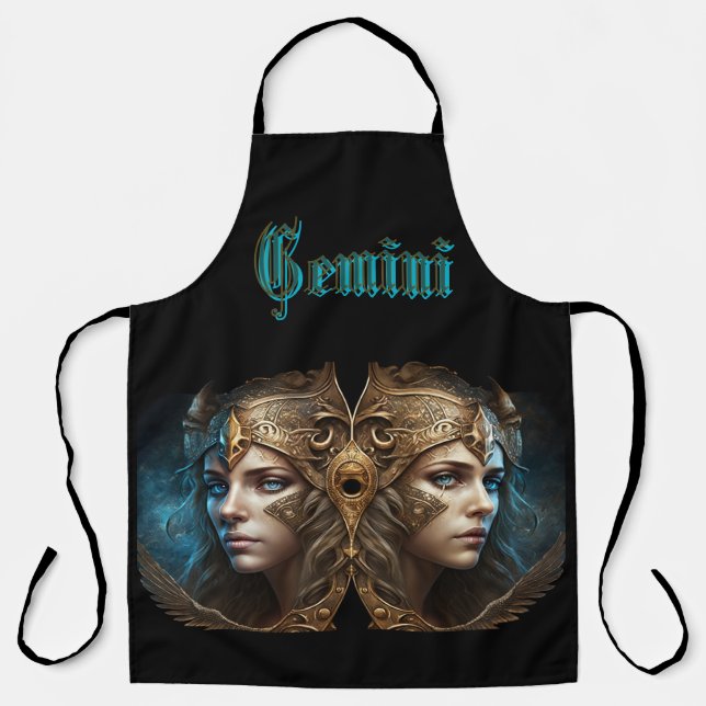 Gemini Zodiac Sign Schürze (Vorderseite)