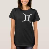 Gemini Zodiac Sign T - Shirt - Astrologisches Desi