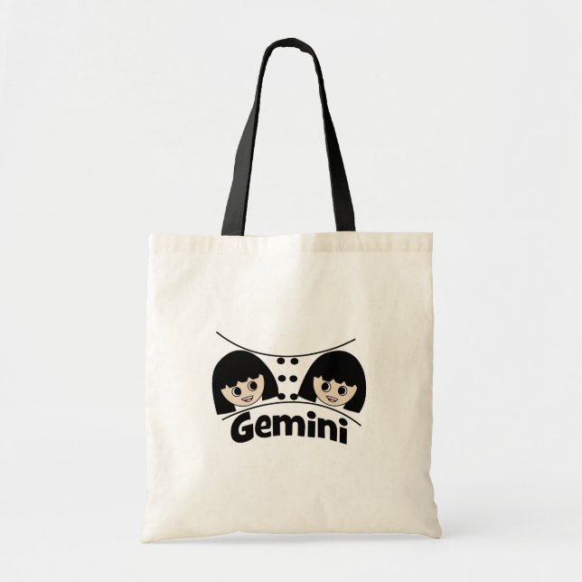 Gemini Zodiac Sign Twins Girls Kinder Tragetasche (Vorne)