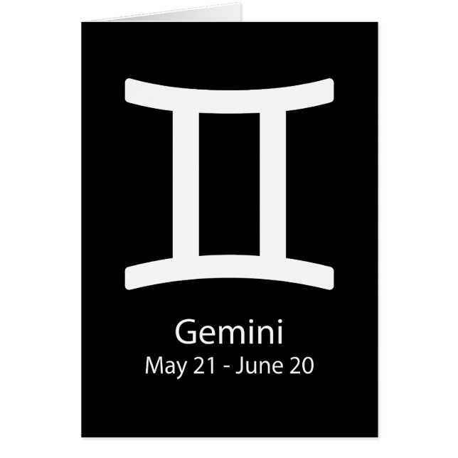 Gemini Zodiac signiert Astrologie (Vorne)