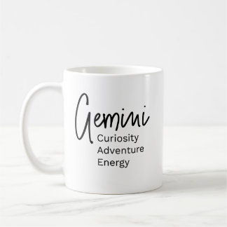Gemini zodiac signiert positive Eigenschaften Kaffeetasse