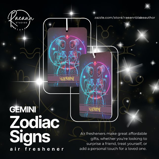 Gemini Zodiac Signs Celestial Air Freshener Autolufterfrischer (Von Creator hochgeladen)