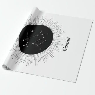 Gemini Zodiac Signs Leinwand | Großartige Dekorati Geschenkpapier