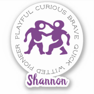 Gemini Zodiac Star Sign Features Aufkleber