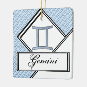 Gemini Zodiac Symbol Element von Kenneth Yoncich Keramikornament