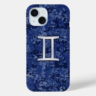 Gemini Zodiac-Symbol für die blaue Navy-Camouflage Case-Mate iPhone Hülle