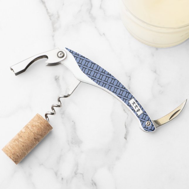 Gemini Zodiac Symbol Standard von Kenneth Yoncich Kellnermesser (Vorderseite)