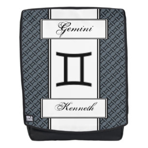 Gemini Zodiac Symbol Standard von Kenneth Yoncich Rucksack