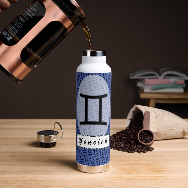 Gemini Zodiac Symbol Standard von Kenneth Yoncich Trinkflasche (Kaffee)
