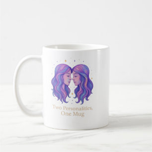 Gemini-Zodiac-Tasse – Lustiges Gemini-Geschenk – P Kaffeetasse