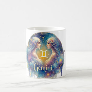 Gemini Zodiac Tasse - Zauberkunst & Himmelsdesign