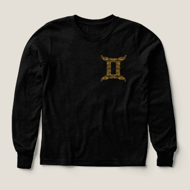 Gemini Zodiac - Tribal Gold (Design Vorderseite)