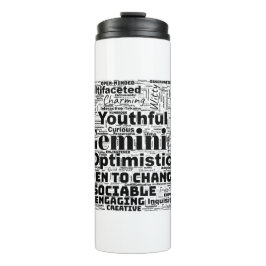 Gemini Zodiac Word Cloud Inspiration Tumblers Thermosbecher