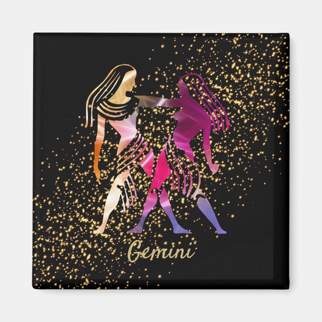 Gemini - Zodiac-Zeichen Magnet (Vorne)
