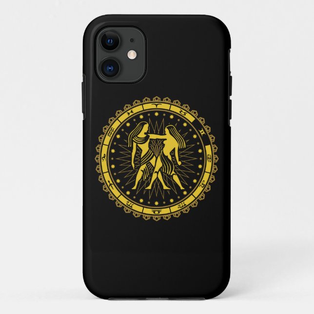 Gemini - Zodiac - Zeichen - Symbol - Horoskop Case-Mate iPhone Hülle (Rückseite)