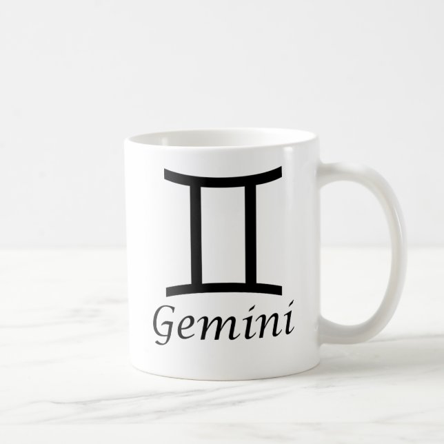 "Gemini" Zodiac-Zeichen Tasse (Rechts)