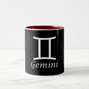 "Gemini" Zodiac-Zeichen Zweifarbige Tasse