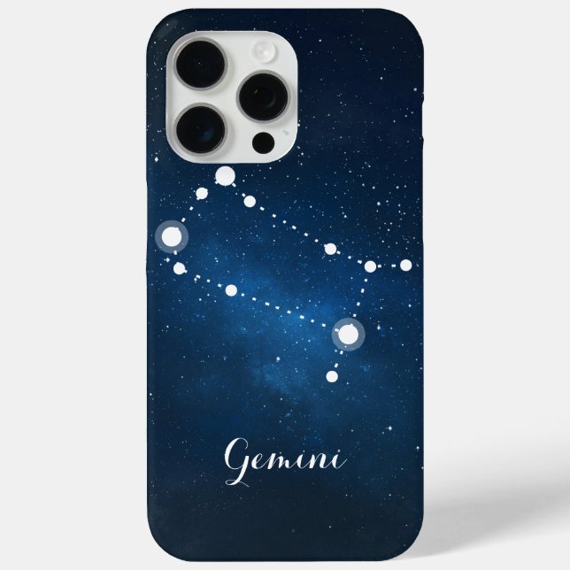 Gemini Zodiac-Zeichenkonstellation Case-Mate iPhone Hülle (Rückseite)