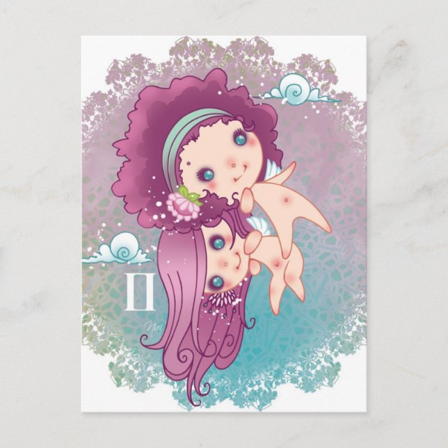 Gemini-Zwergbarsch Postkarte (Vorderseite)