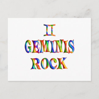 Geminis Rock Postkarte