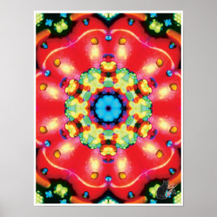 Gemis Kinetic Collage Kaleidoscope Poster