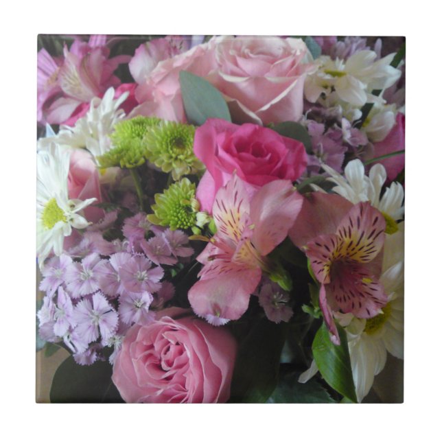 Gemischte Blume Fliese (Vorderseite)