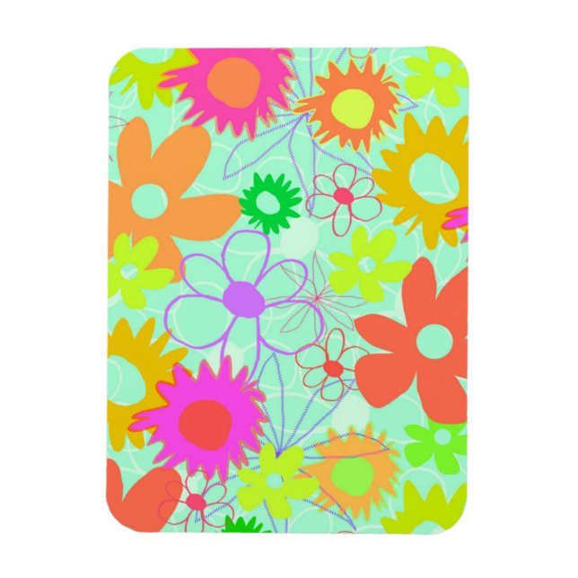 Gemischte Blume Magnet (Vertikal)