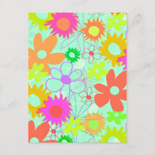 Gemischte Blume Postkarte