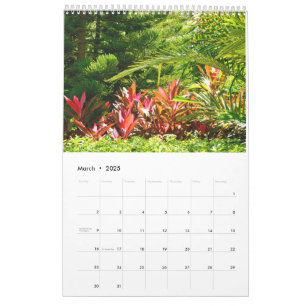 Gemischte Blume und Pflanze Kalender