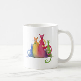 Gemischte Familie von 5, Watercolor-Kunst-Tasse Kaffeetasse