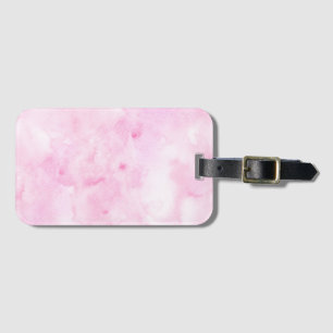 Gemischte Farbe Rosa Abstrakter Wasserfarbdruck Gepäckanhänger