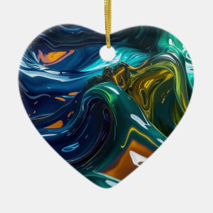 Gemischte Flüssigkeiten Keramik Ornament