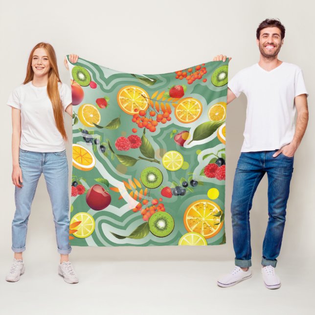 Gemischte Früchte 7 Fleecedecke (Beispiel)