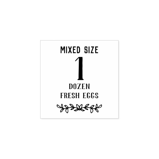 Gemischte Größe | Anzahl Eier | Briefmarke Eier Gummistempel (Prägung)