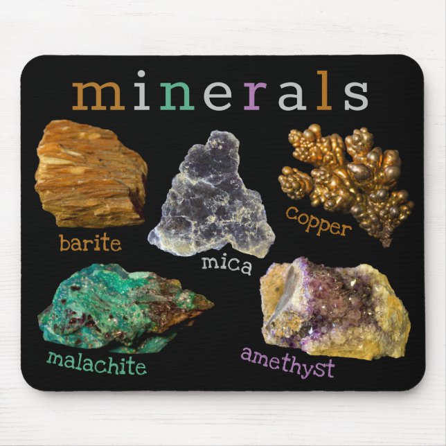 Gemischte Mineralien Rock Nature Fotografy Mousepad (Vorne)