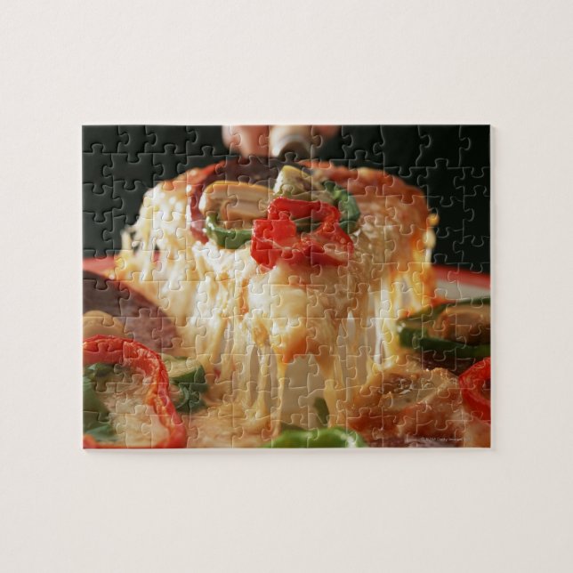 Gemischte Pizza Puzzle (Horizontal)