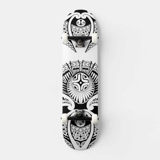 Gemischte polynesische und Maori- Skateboard (Vorderseite)