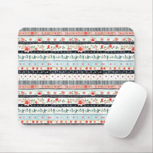 Gemischte shabby chic Muster Mousepad