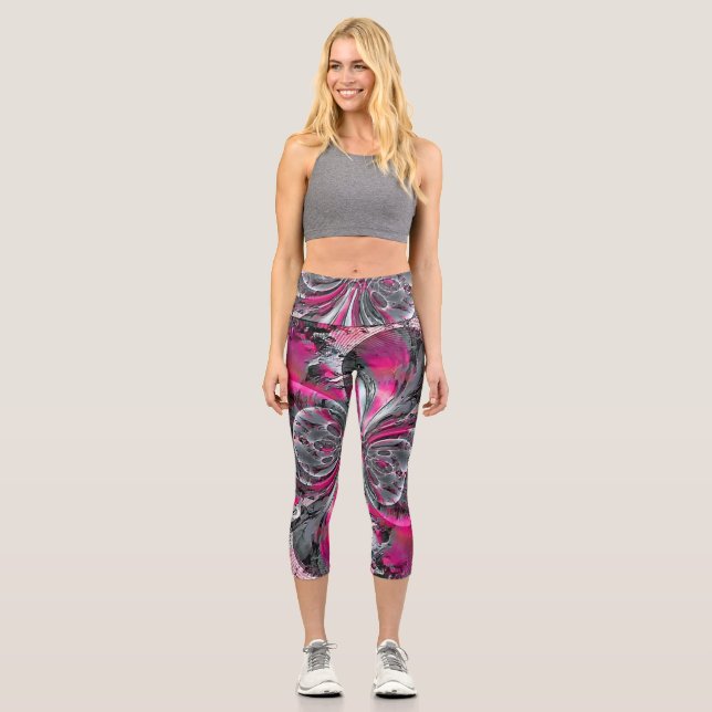 Gemischte Signale Capri Leggings (Vorderseite)