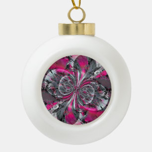Gemischte Signale Schneeflocke Zinn Weihnachtssch Keramik Kugel-Ornament