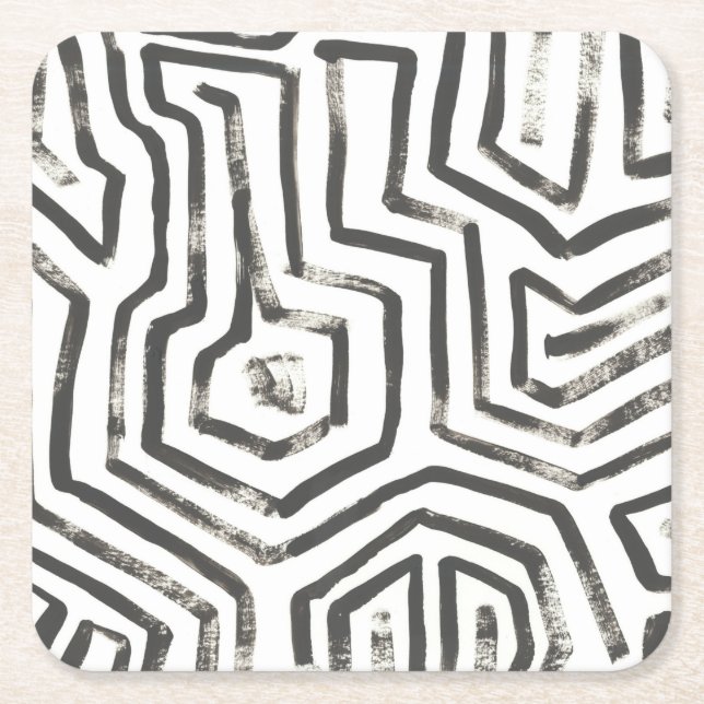 Gemischte Signale V Rechteckiger Pappuntersetzer (Vorderseite)