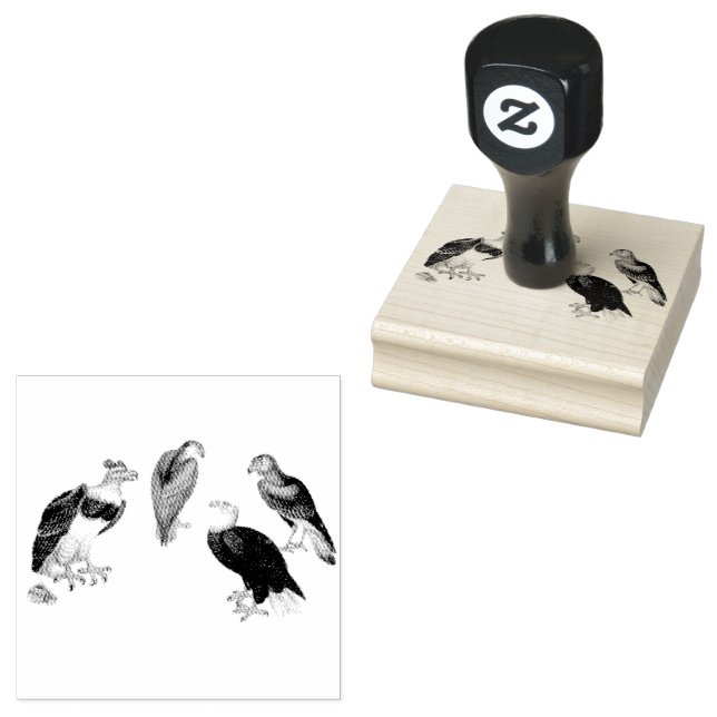 Gemischter Adler Vogelschrott Gummistempel (Stempel)