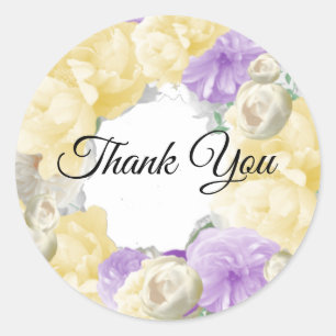 Gemischter Blumenstrauß Danke Sticker
